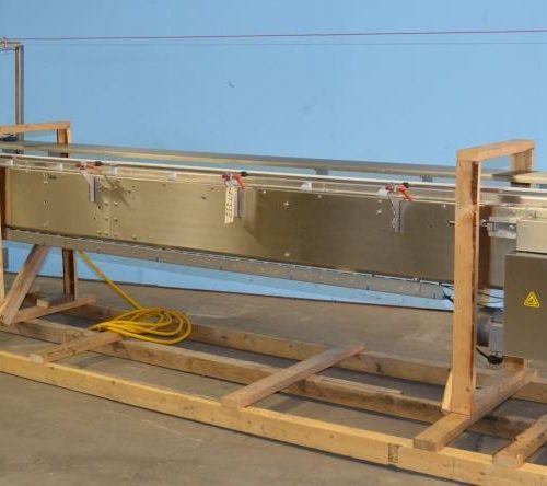 Adco Model AFCX351SS S/S 40 CPM Top Load Hot Melt Carton Erector and Conveyor