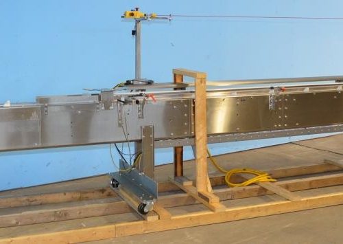 Adco Model AFCX351SS S/S 40 CPM Top Load Hot Melt Carton Erector and Conveyor