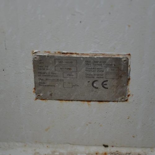 Fryma 40 HP Model MZ150B Inline S/S Jacketed Colloid Mill