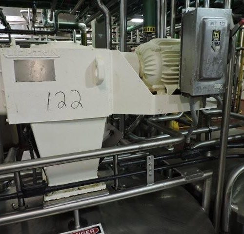 1,500 Gallon Walker 316L S/S Vertical Single Wall Agitated Mix Tank