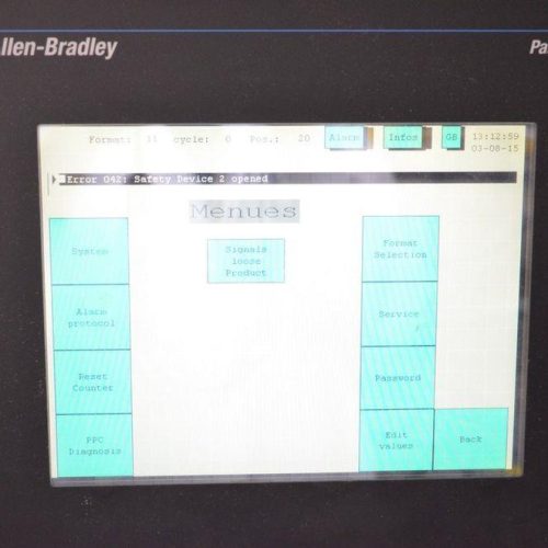 KHS Kisters Model WP050V Automatic Tray Packer