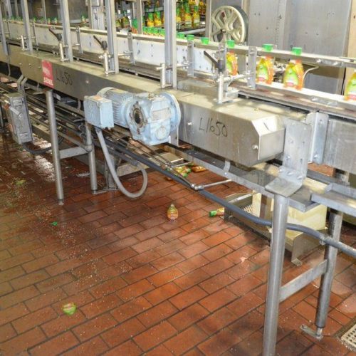 3 1/4 in W x 18 ft Plastic Table Top Conveyor Belt with S/S Frame