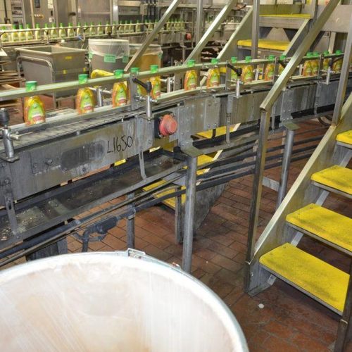 3 1/4 in W x 18 ft Plastic Table Top Conveyor Belt with S/S Frame