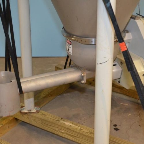 Ktron Model K2MLT60 S/S 3A Dairy Twin Screw Loss In Weight Feeder, Agitated Hopper