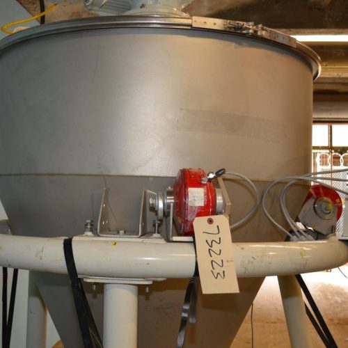 Ktron Model K2MLT60 S/S 3A Dairy Twin Screw Loss In Weight Feeder, Agitated Hopper