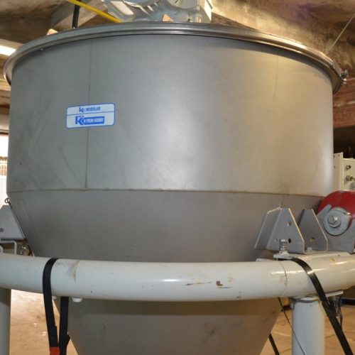 Ktron Model K2MLT60 S/S 3A Dairy Twin Screw Loss In Weight Feeder, Agitated Hopper