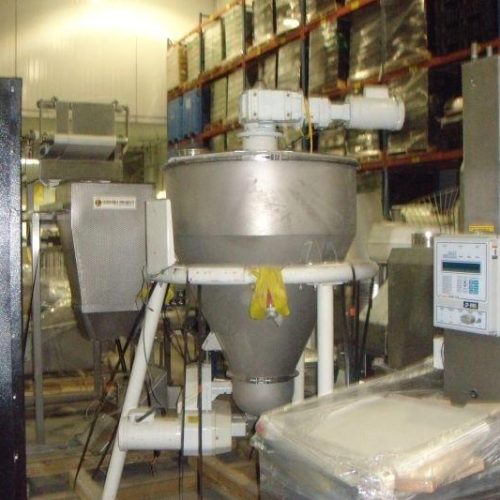 Ktron Model K2MLT60 S/S 3A Dairy Twin Screw Loss In Weight Feeder, Agitated Hopper