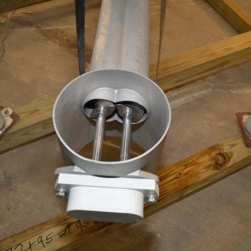 Ktron Model K2MLT60 S/S 3A Dairy Twin Screw Loss In Weight Feeder, Agitated Hopper