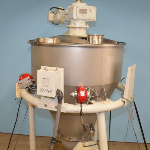 Ktron Model K2MLT60 S/S 3A Dairy Twin Screw Loss In Weight Feeder, Agitated Hopper