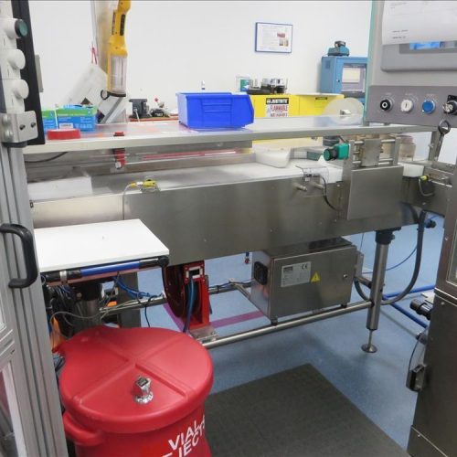Marchesini Model DTU Automatic Vial Detraying Unit with Fanuc 710 Robot