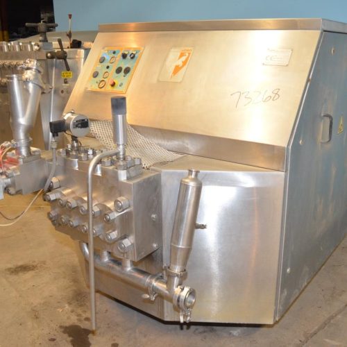 GEA Niro Soavi Model NS3037H Dual Stage 1,700 GPH S/S 3A Dairy Homogenizer