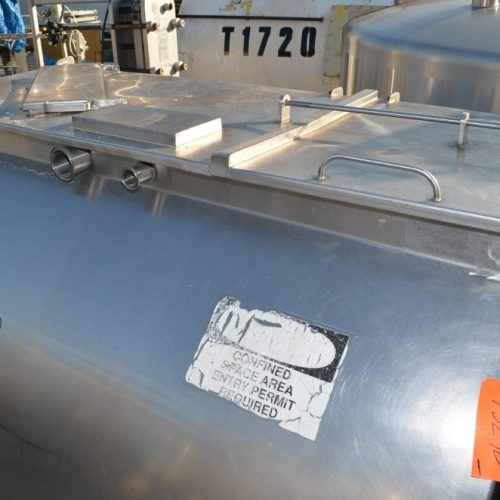 Rietz Bepex Model RC60 Approx 130 Cu Ft S/S Single Wall Horizontal Creamer