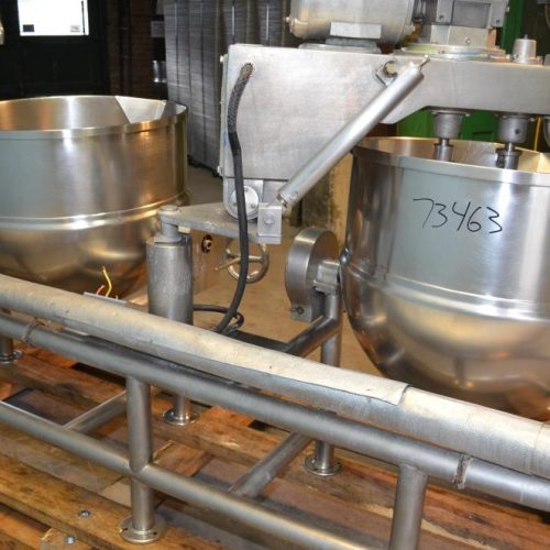 60 Gallon Groen Model DTA360SP S/S Double Motion Dual Jacketed Manual Tilting Kettles