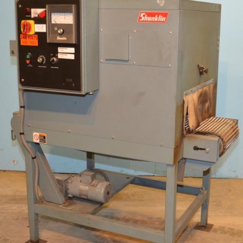Shanklin Model HS1H Hi-Speed Automatic Shrink Wrapper with 22 in L Heat Shrink Tunnel