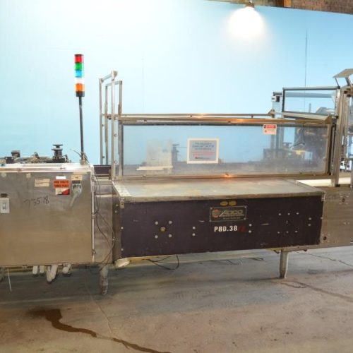 Adco Model 6BC250SS 12 in Pitch Barrel Cam Horizontal cartoner Nordson 3500V Hot Melt