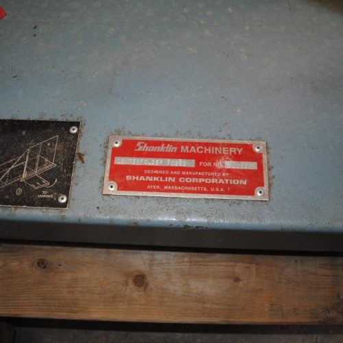 Shanklin Model F0392 Single Roll Center Folder For Flat Film