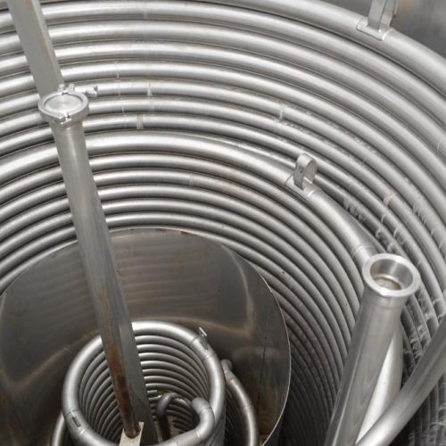 Stork Vertical S/S Helical Coiled Tube in Tube Sterilizing Heat Exchanger