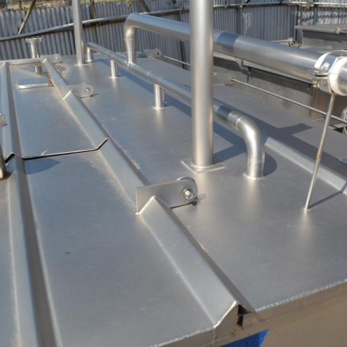 450 Gallon S/S Horizontal Jacketed Rotary Coil Cooker For Jams and Jellies