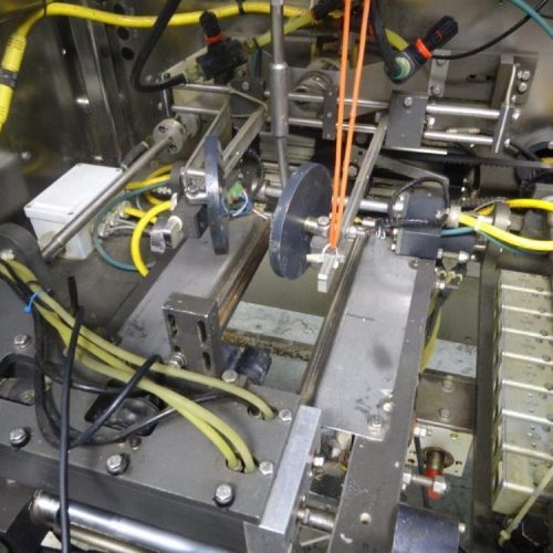 Pacmac Model 9500 Vertical FFS Zipper Slider Bowl Feeder and Zipper Spool