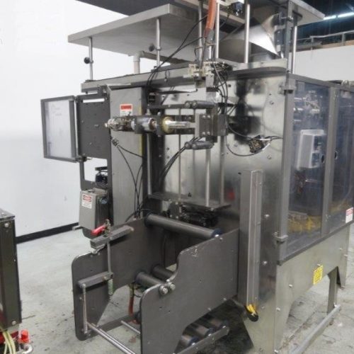 Pacmac Model 9500 Vertical FFS Zipper Slider Bowl Feeder and Zipper Spool