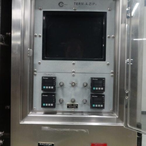 Pacmac Model 9500 Vertical FFS Zipper Slider Bowl Feeder and Zipper Spool