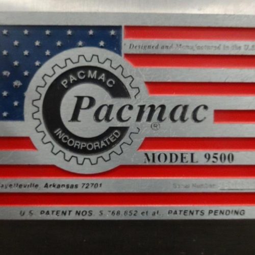 Pacmac Model 9500 Vertical FFS Zipper Slider Bowl Feeder and Zipper Spool