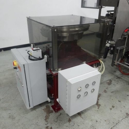 Pacmac Model 9500 Vertical FFS Zipper Slider Bowl Feeder and Zipper Spool