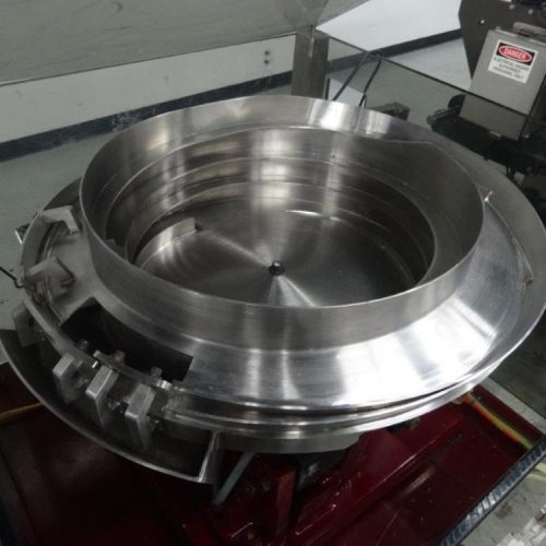 Pacmac Model 9500 Vertical FFS Zipper Slider Bowl Feeder and Zipper Spool