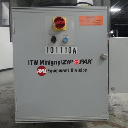 Pacmac Model 9500 Vertical FFS Zipper Slider Bowl Feeder and Zipper Spool