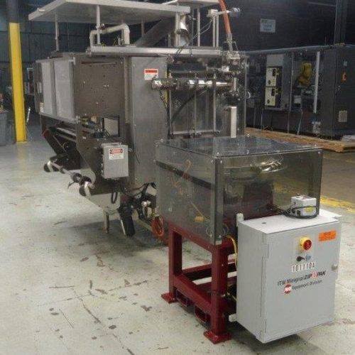 Pacmac Model 9500 Vertical FFS Zipper Slider Bowl Feeder and Zipper Spool