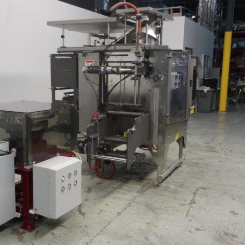 Pacmac Model 9500 Vertical FFS Zipper Slider Bowl Feeder and Zipper Spool