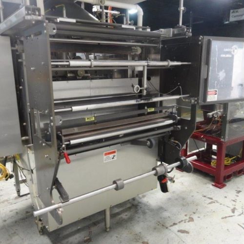 Pacmac Model 9500 Vertical FFS Zipper Slider Bowl Feeder and Zipper Spool
