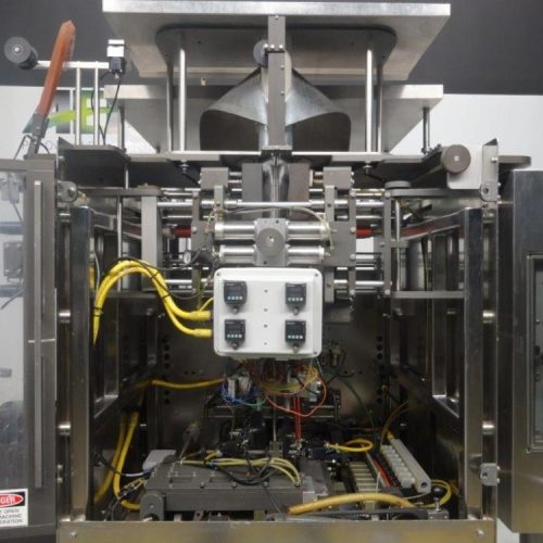 Pacmac Model 9500 Vertical FFS Zipper Slider Bowl Feeder and Zipper Spool