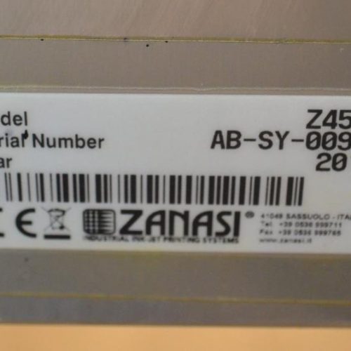 Zanasi Model Z4500 high speed up to 4 line or bar code Ink Jet Coder
