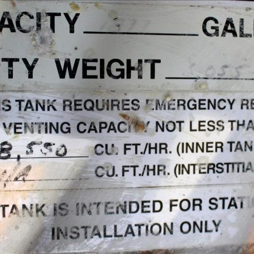 1,800 Gallon Kennedy Tank C/S Vertical Turnine Agitated Mix Tank