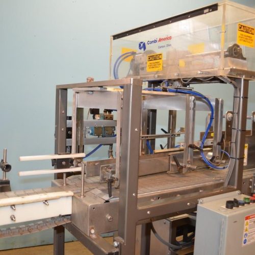 Combi Model DP200 Auto Drop Packer with Oscillating Infeed and E-2500 RH Case Erector