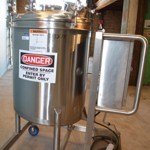 100 Gallon DCI S/S Single Wall Portable Tank with Control Box for Agitator and Pump