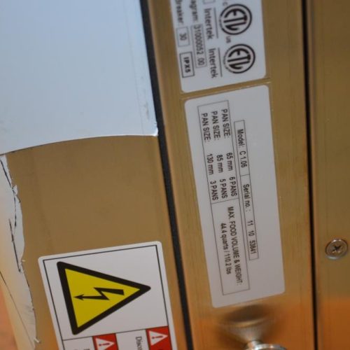 UNUSED Lang C106 (6) Pan S/S Electric Half Size Combi Oven