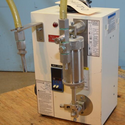 Filamatic Model AB8 Benchtop Semi-Automatic Single Nozzle Piston Filler