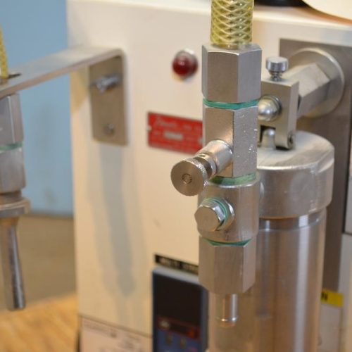 Filamatic Model AB8 Benchtop Semi-Automatic Single Nozzle Piston Filler
