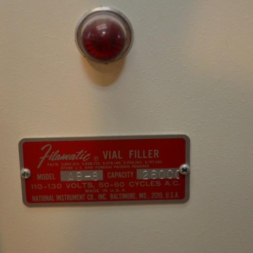 Filamatic Model AB8 Benchtop Semi-Automatic Single Nozzle Piston Filler