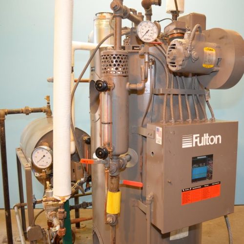 Fulton Model ICS010A Gas Fired Steam 335,000 BTU Skid Mounted Boiler