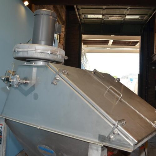 Hapman Series 300 Flexible Screw Conveyor 9 Ft Dis H with Bag Dump and Dust Collector
