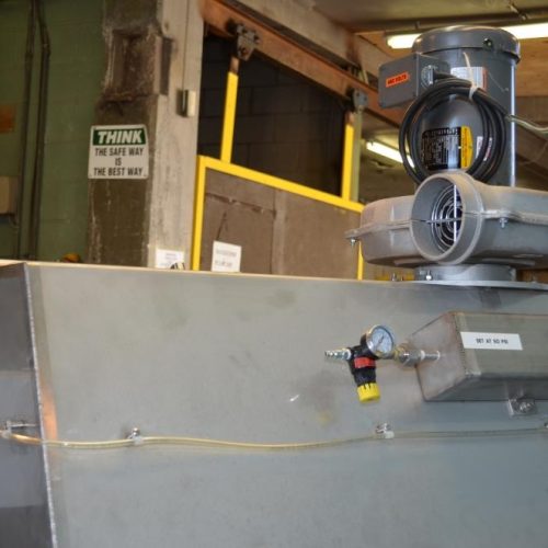 Hapman Series 300 Flexible Screw Conveyor 9 Ft Dis H with Bag Dump and Dust Collector