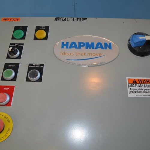 Hapman Series 300 Flexible Screw Conveyor 9 Ft Dis H with Bag Dump and Dust Collector