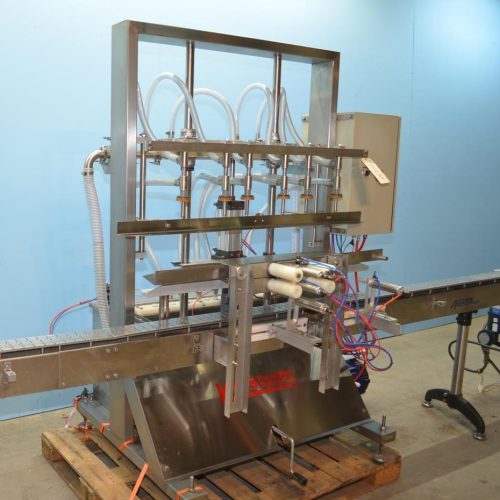Accutek 60 BPM Liquor or Beer Bottling Line, Rinser, Filler, Plugger, Conveyor, Etc