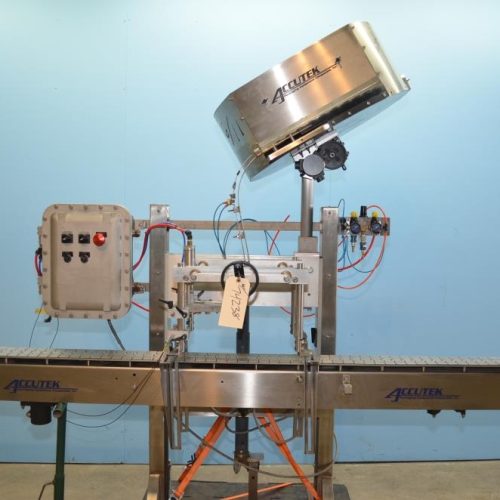 Accutek 60 BPM Liquor or Beer Bottling Line, Rinser, Filler, Plugger, Conveyor, Etc