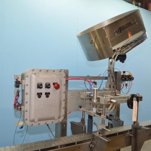 Accutek 60 BPM Liquor or Beer Bottling Line, Rinser, Filler, Plugger, Conveyor, Etc
