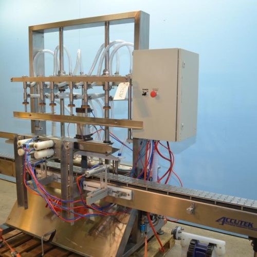 Accutek 60 BPM Liquor or Beer Bottling Line, Rinser, Filler, Plugger, Conveyor, Etc