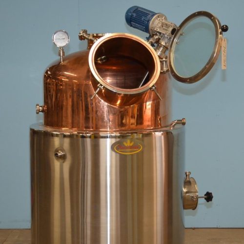 UNUSED 250 Liter Minnetonka Type 3 Copper Column Distiller Jacketed with Agitation